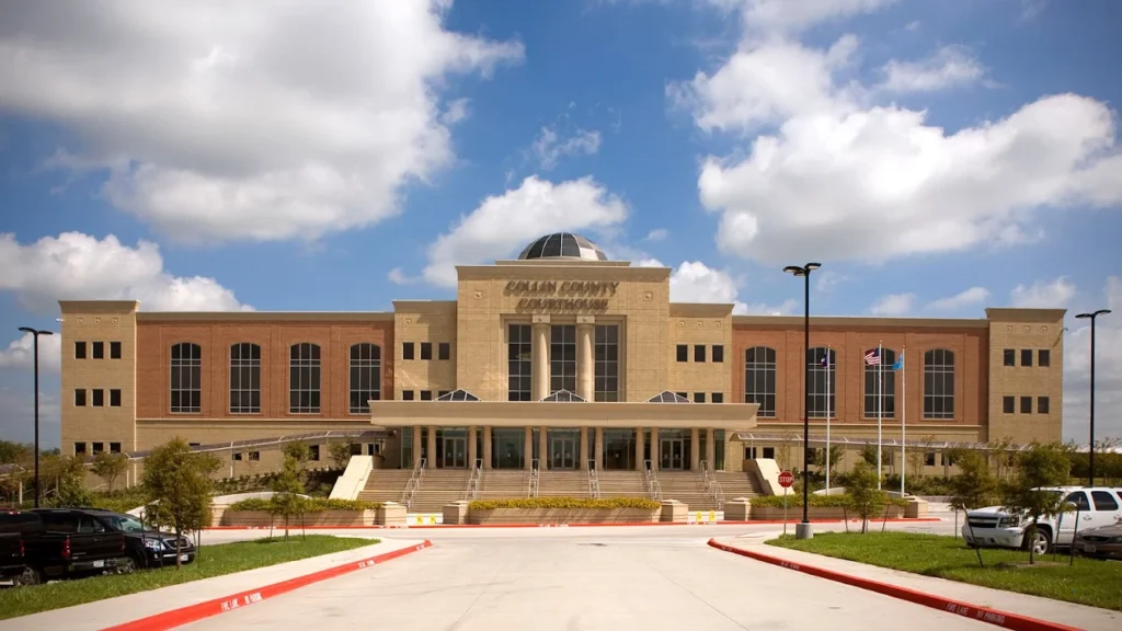 The Collin County Courthouse in McKinney, where indecent exposure cases under HB 1730 are prosecuted.